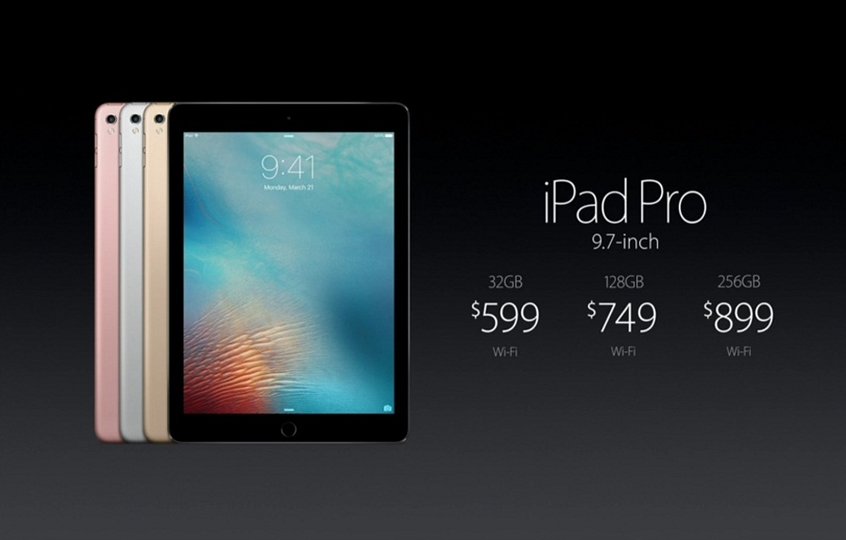 Компания Apple представила 9,7-дюймовый планшет iPad Pro