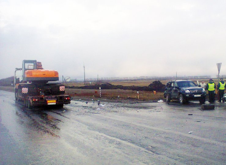 Место аварии в Буздякском районе