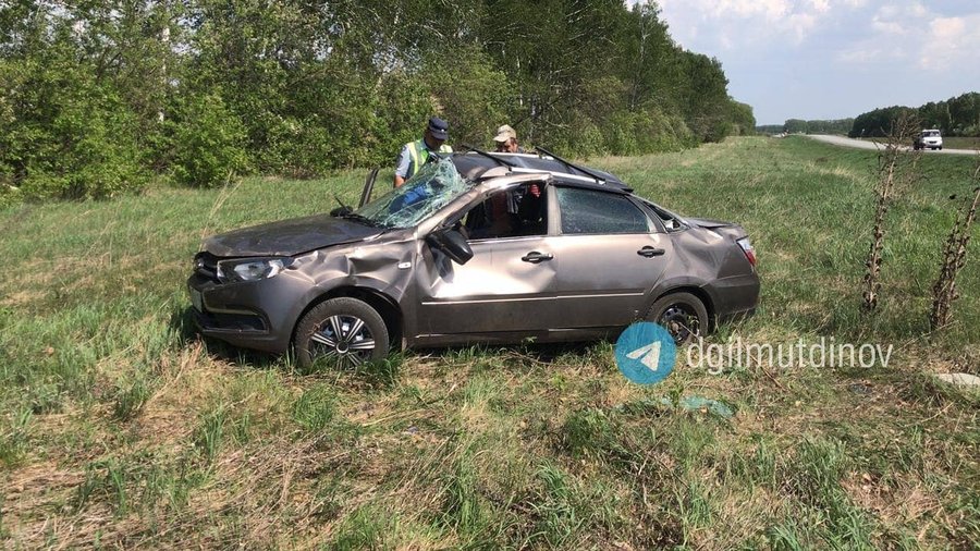 В Башкирии 72-летний пенсионер вылетел в кювет на своем автомобиле