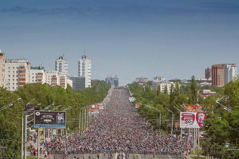 «День 1000 велосипедистов» в Уфе побил все рекорды