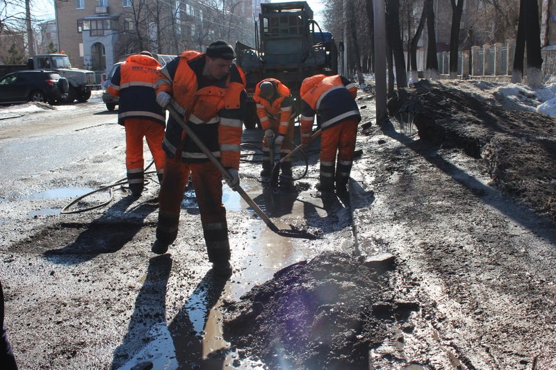 В северной части Уфы начался текущий ремонт дорог