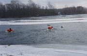 В Уфе прошли учения по спасению людей из ледяной воды