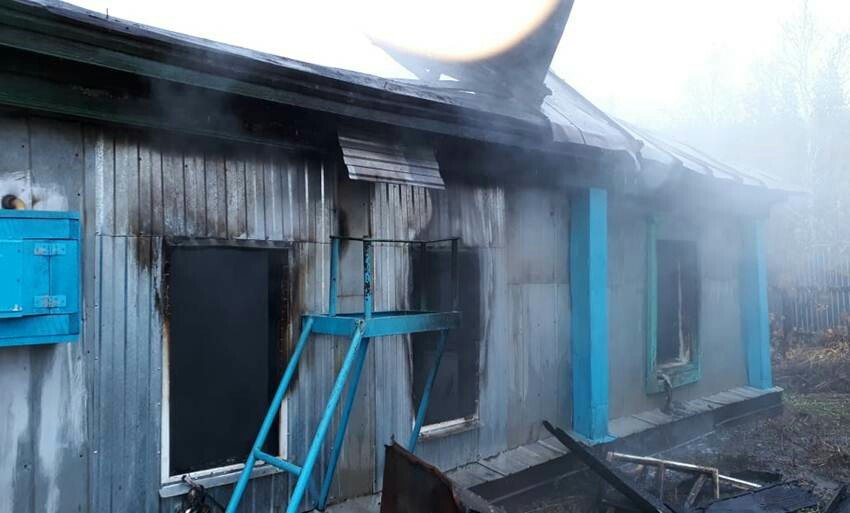 В Башкирии маленький ребёнок погиб при пожаре в частном доме