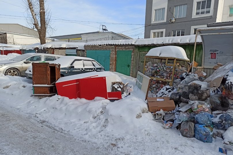 Из-за морозов в Башкирии скорректировали график вывоза мусора