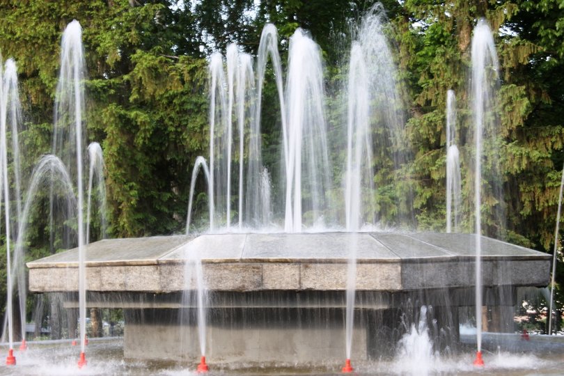 В парке «Первомайский» запустили фонтан желаний