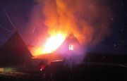 В Башкирии дотла сгорел двухэтажный коттедж