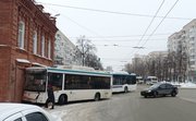 Сегодня в Уфе столкнулись два автобуса, пострадал один человек