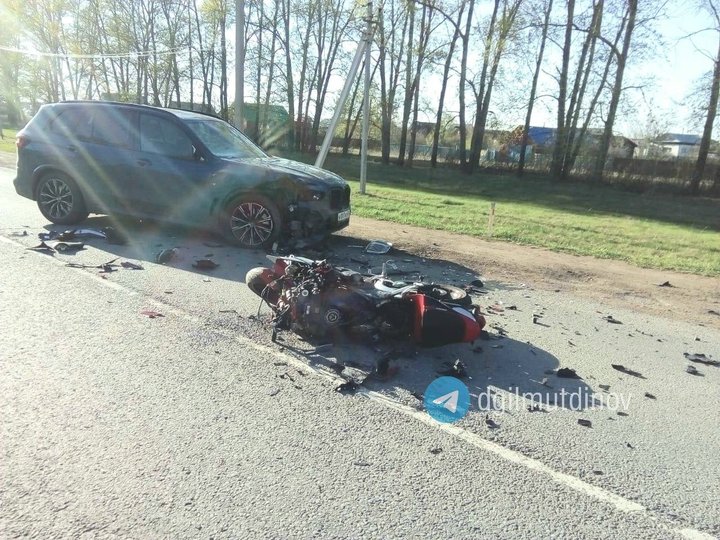 В Башкирии погиб молодой мотоциклист, лишенный водительских прав