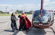 Священник освятил башкирский город из вертолета