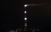 В Башкирии сделали архитектурную подсветку 180-метровой трубы