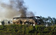 В Татарстане на ходу загорелся рейсовый автобус  «Кумертау – Казань»