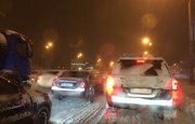 Уфа снова встала в пробках из-за снегопада