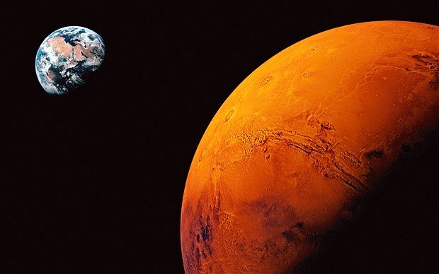 Океан на Марсе мог возникнуть из-за астероидов