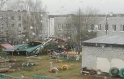 Под Уфой шквалистый ветер снёс крышу детского сада