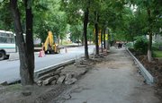 В Уфе ремонтируют дороги и тротуары по улице Достоевского