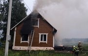 В Башкирии вспыхнул пожар в доме многодетной семьи