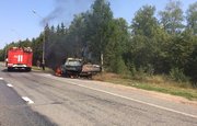 На трассе в Башкирии сгорела «ГАЗель»